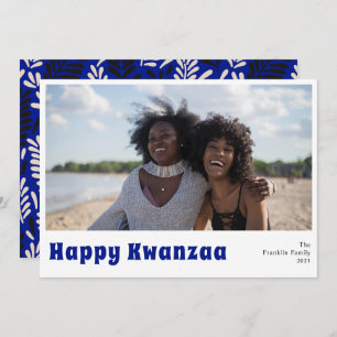 Happy Kwanzaa Holiday-fotokaart Feestdagenkaart