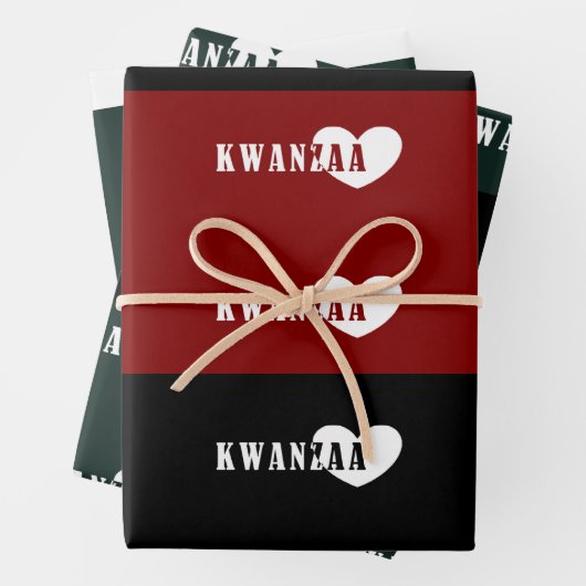 Happy Kwanzaa Inpakpapier Vel (In situ)