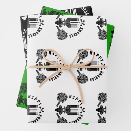 Happy Kwanzaa Inpakpapier Vel (In situ)