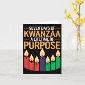 Happy Kwanzaa Kaarsen Afrika Vakantie Afrikaans Am Kaart (Gele Bloem)
