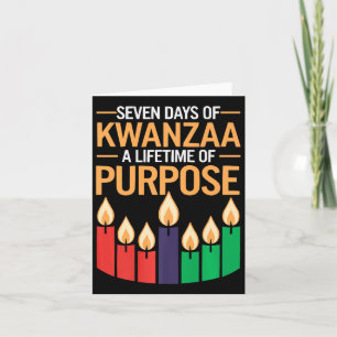 Happy Kwanzaa Kaarsen Afrika Vakantie Afrikaans Am Kaart
