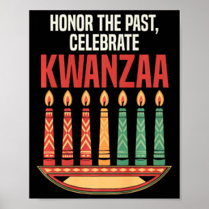 Happy Kwanzaa Kaarsen Afrika Vakantie Afrikaans Am Poster