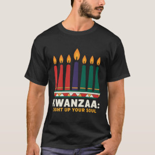 Happy Kwanzaa Kaarsen Afrika Vakantie Afrikaans Am T-shirt