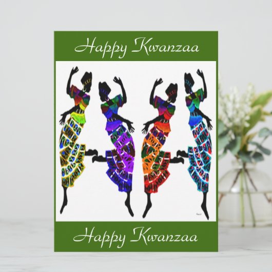 Happy Kwanzaa Kaart (Staand voorkant)