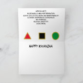 Happy Kwanzaa Kaart (Binnen)