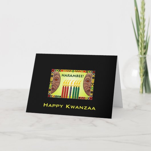Happy Kwanzaa Kaart (Voorkant)