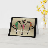 Happy Kwanzaa Kaart (Gele Bloem)