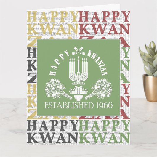 Happy Kwanzaa Kaart (Kleine Plant)