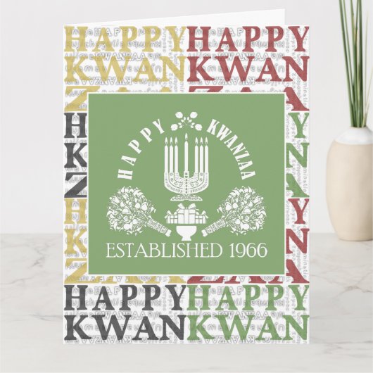 Happy Kwanzaa Kaart (Voorkant)