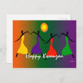 Happy Kwanzaa-kaart Briefkaart (Voorkant / Achterkant)