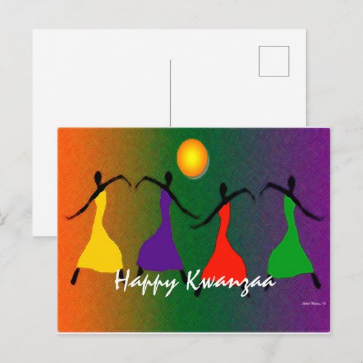 Happy Kwanzaa-kaart Briefkaart (Voorkant / Achterkant)