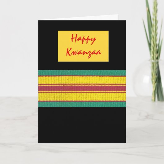 Happy Kwanzaa-kaart Feestdagen Kaart (Voorkant)