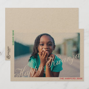 Happy Kwanzaa-kaart Kaart