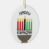 Happy Kwanzaa Keramisch Ornament (Rechts)