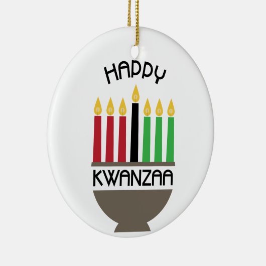 Happy Kwanzaa Keramisch Ornament (Rechts)