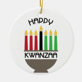 Happy Kwanzaa Keramisch Ornament (Voorkant)