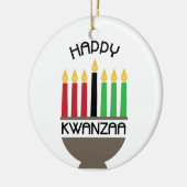 Happy Kwanzaa Keramisch Ornament (Links)
