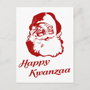 Happy Kwanzaa kerstkerstkerstkerstman Feestdagenkaart