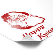 Happy Kwanzaa kerstkerstkerstkerstman Foto Afdruk (Hoek)