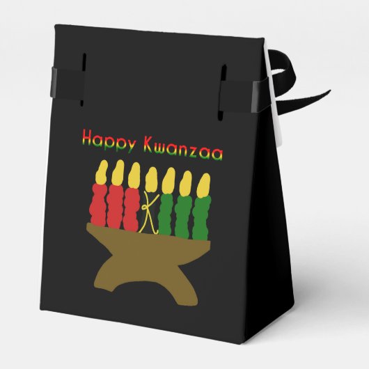 Happy Kwanzaa Kinara Bedankdoosjes (Achterkant)