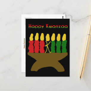 Happy Kwanzaa Kinara Briefkaart