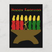 Happy Kwanzaa Kinara Briefkaart (Voorkant)