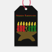 Happy Kwanzaa Kinara Cadeaulabel (Voorkant)