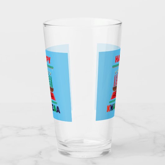 Happy Kwanzaa Kinara Glas (Rechts)