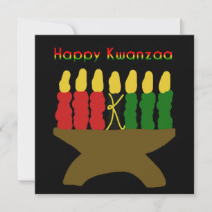 Happy Kwanzaa Kinara Kaart