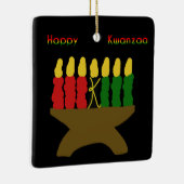 Happy Kwanzaa Kinara Keramisch Ornament (Rechts)