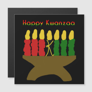 Happy Kwanzaa Kinara Magnetische Uitnodiging