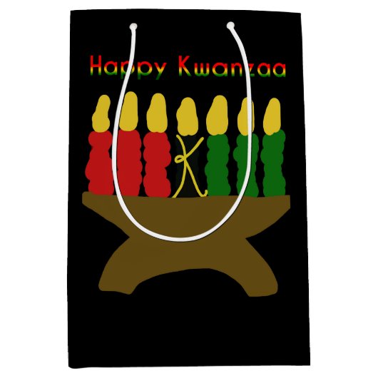 Happy Kwanzaa Kinara Medium Cadeauzakje (Voorkant)