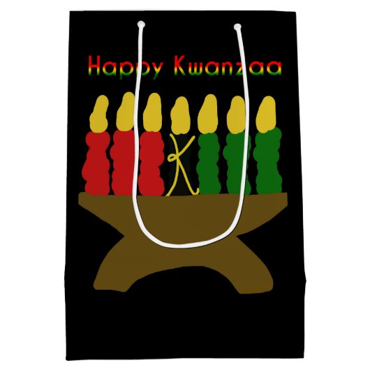Happy Kwanzaa Kinara Medium Cadeauzakje (Achterkant)