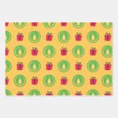 Happy Kwanzaa Kinara Menorah Seven Holiday Pattern Inpakpapier Vel (Voorkant 2)