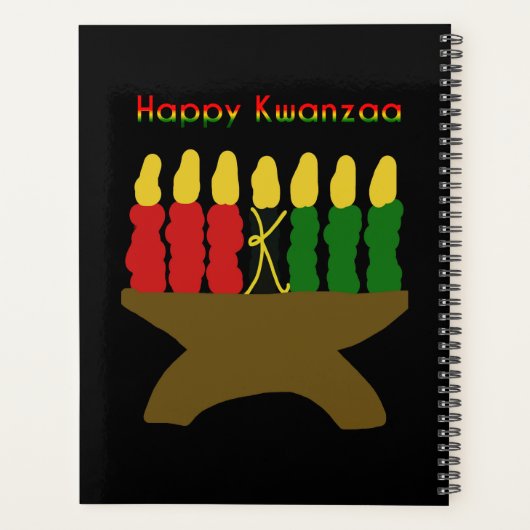 Happy Kwanzaa Kinara Planner (Achterkant)