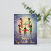 Happy Kwanzaa Kinara Postcard Briefkaart (Staand voorkant)
