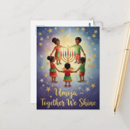 Happy Kwanzaa Kinara Postcard Briefkaart