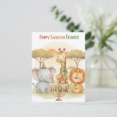 Happy Kwanzaa Kinara Postcard Briefkaart (Staand voorkant)