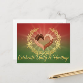 Happy Kwanzaa Kinara Postcard Briefkaart