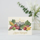Happy Kwanzaa Kinara Postcard Briefkaart (Staand voorkant)