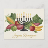 Happy Kwanzaa Kinara Postcard Briefkaart (Voorkant)
