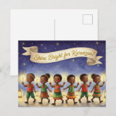 Happy Kwanzaa Kinara Postcard Briefkaart (Voorkant / Achterkant)