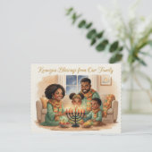 Happy Kwanzaa Kinara Postcard Briefkaart (Staand voorkant)