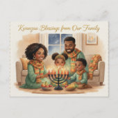 Happy Kwanzaa Kinara Postcard Briefkaart (Voorkant)