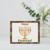 Happy Kwanzaa Kinara Postcard Briefkaart (Staand voorkant)