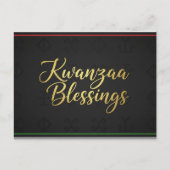 Happy Kwanzaa Kinara Postcard Briefkaart (Voorkant)