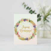 Happy Kwanzaa Kinara Postcard Briefkaart (Staand voorkant)