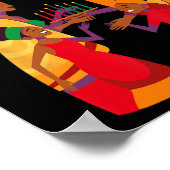 Happy Kwanzaa Kinara-Seven Candles Principes van K Poster (Hoek)