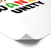 Happy Kwanzaa Kinara-Seven Principles of Kwanzaa U Poster (Hoek)