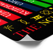 Happy Kwanzaa Kinara Zeven kaarsen Principes van K Poster (Hoek)